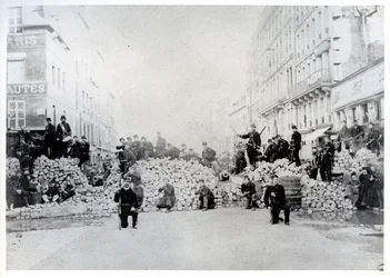 Barricade on Rue de Charonne during the Paris Commune, 18th March 1871